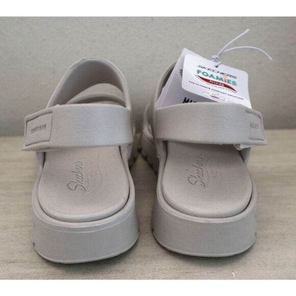 Skechers Foamies Women's Sz 6 Natural ArchFit Footsteps Day Dream Sandals SIB - Picture 3 of 12